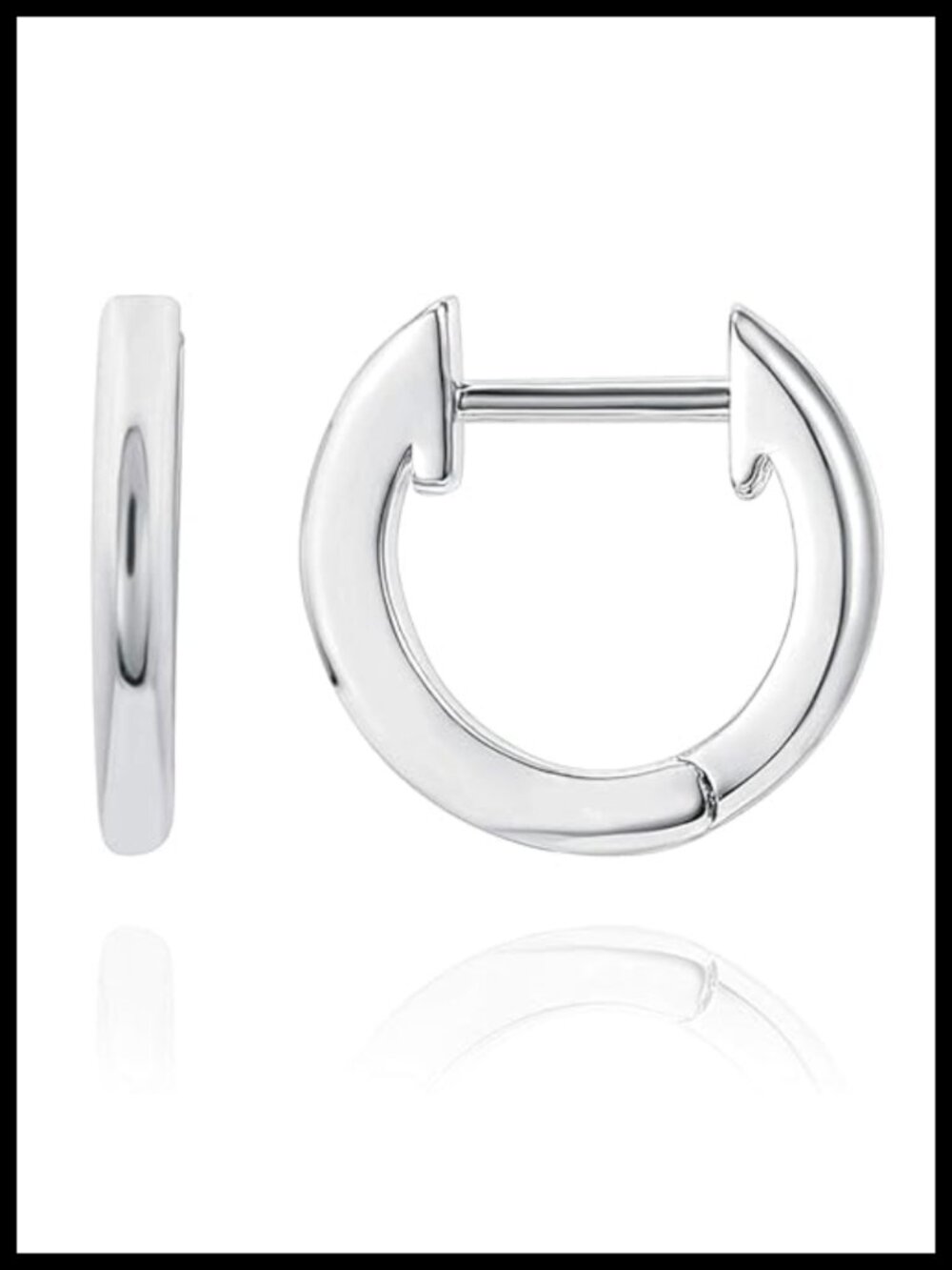 Small Gold Plated Hoop Huggie Earrings for Women Hypoallergenic